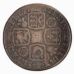 Coin - Shilling, George I, Great Britain, 1722 (Reverse)