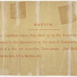 Birth Certificate - Archibald Gordon Maclaurin, 3rd October 1904