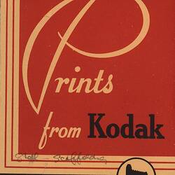Photo & Negative Folder - Kodak Australasia Pty Ltd, 'Prints from Kodak', Australia & New Zealand, circa 1965