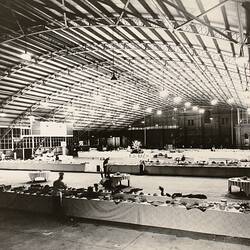 Photograph - Stadium Annexe Set Up For Buffet Dinner, Exhibition Building, Melbourne, circa 1970