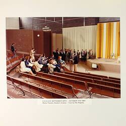 Photograph - Commonwealth Heads of Government Meeting, Media Theatre, Western Anenxe, Royal Exhibition Building, Melbourne, 30 Sep-7 Oct 1981