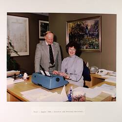 Photograph - Farewell to Ruth Bowman, Centennial Hall, Royal Exhibition Building, Aug 1984