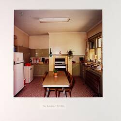 Photograph - The New 'Residency', Kitchen, Royal Exhibition Building, Melbourne, circa Feb 1985