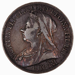 Coin - Crown, Queen Victoria, Great Britain, 1895 (Obverse)