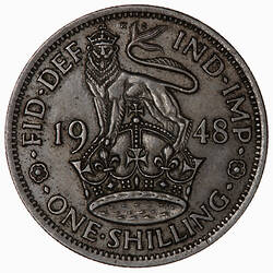 Coin - Shilling, George VI, Great Britain, 1948 (Reverse)