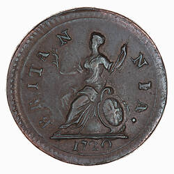 Coin - Farthing, George I, Great Britain, 1720 (Reverse)