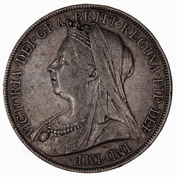 Coin - Crown, Queen Victoria, Great Britain, 1900 (Obverse)