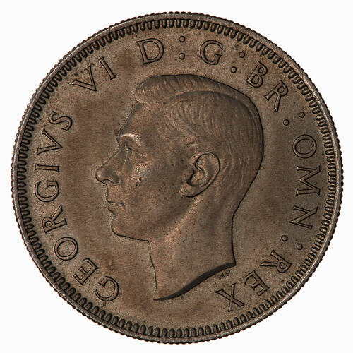 Coin - Shilling, George VI, Great Britain, 1947 (Obverse)