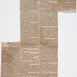 Newspaper Clipping - 'Little Joe', The Empire, Sydney, 5 Mar 1860