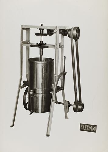 Photograph - Schumacher Mill Furnishing Works, Vertical Stainless Steel Mixing Machine, Port Melbourne, Victoria, circa 1930s