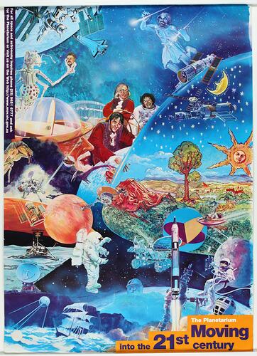 Poster - 'The Planetarium Moving into the 21st Century', Museum of Victoria, circa 1999