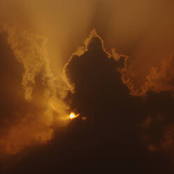 Digital Photograph - 'Ghost in the Clouds', Black Saturday Bushfires, Arthurs Creek, Victoria, 7 Feb 2009