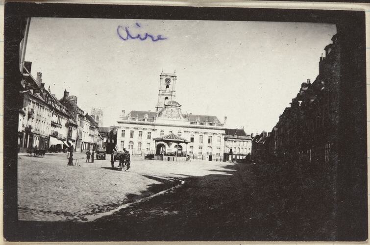 Town Square, Aire, Somme, France, Sergeant John Lord, World War I, 1917