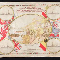 Handkerchief - 'Souvenir of the Great World War', circa 1918