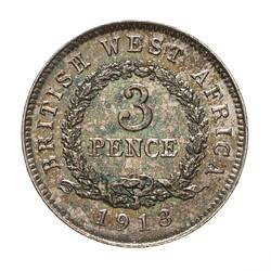 Coin - 3 Pence, British West Africa, 1913