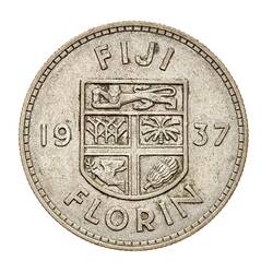 Coin - Florin (2 Shillings), Fiji, 1937