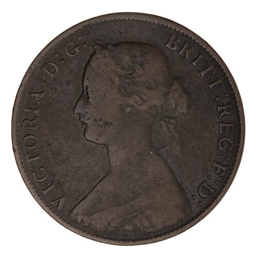 Coin - 1 Cent, New Brunswick, Canada, 1861