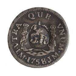 Coin - 5 Pence, Jamaica, 1758