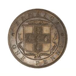 Coin - 1 Penny, Jamaica, 1888