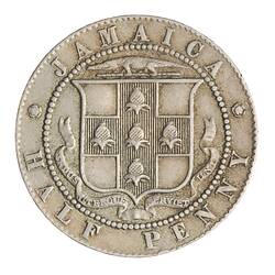 Coin - 1/2 Penny, Jamaica, 1918