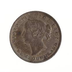 Coin - 5 Cents, Newfoundland, 1880