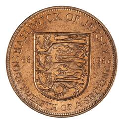 Coin - 1/12 Shilling, Jersey, Channel Islands, 1966