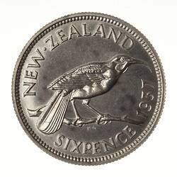 Proof Coin - 6 Pence, New Zealand, 1937