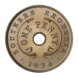 Proof Coin - 1 Penny, Southern Rhodesia, 1934