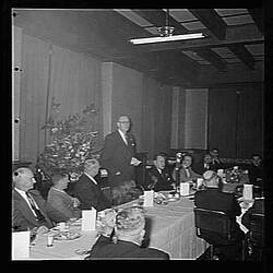 Negative - Massey-Ferguson, Foremen's Dinner at the Oriental Hotel, Melbourne, Victoria, 1955