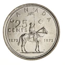 Coin - 25 Cents, Canada, 1973