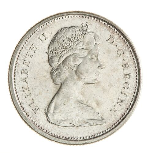 Coin - 25 Cents, Canada, 1965