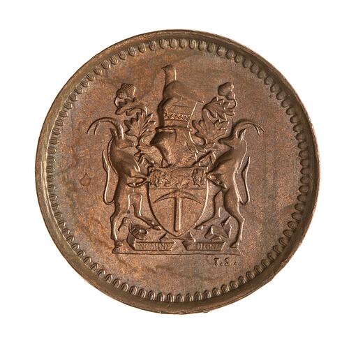 Coin - 1 Cent, Rhodesia, 1973