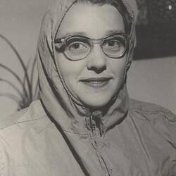 Hope Macpherson at the time of her first expedition to the Antarctic, Thala Dan, 1959-1960