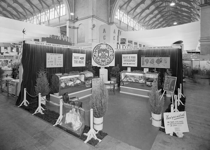 Meat and Allied Trade Federation of Australia, Exhibition Stand, Exhibition Building, Carlton, Victoria, 1955