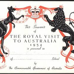 Booklet - The Royal Visit, Australia, 1954
