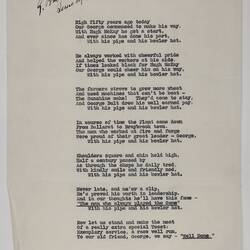 Poem - 'G Bult Farewell', 30 Jun 1941
