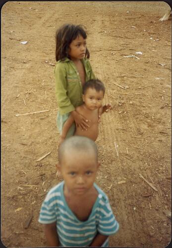 Khmer Children at Refugee Camp, Site 8, Thailand, May 1987