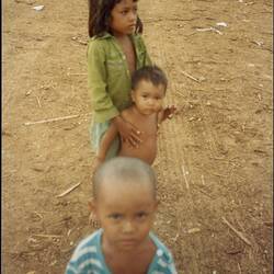 Digital Image - Khmer Children at Refugee Camp, Site 8, Thailand, May 1987