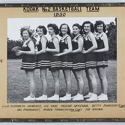 Photograph - Kodak Australasia Pty Ltd, Kodak Basketball Team, 1950