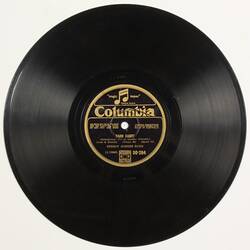 Disc Recording - Columbia, "Barn Dance" & "Polka", Debroy Sommers Band, 1920-1930