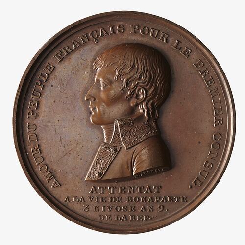 Medal - Attempt on Life of Napoleon, France, 1800