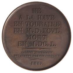 Medal - Rene Descartes, France, 1819