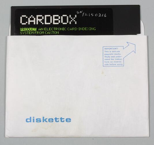 Diskette - Card box Indexing Program