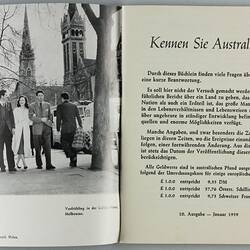 Booklet - 'Kennen Sie Australien?', Commonwealth of Australia, circa 1950s