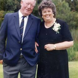 Digital Photograph - Barbara & John Woods at Wedding of Son Michael, Melbourne, 1988