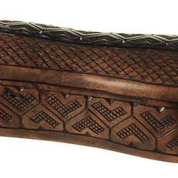 Jewellery Box with Lid - Carved Wood