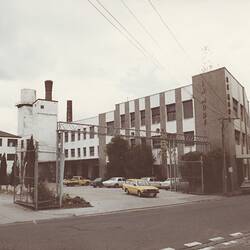 Photograph - Kodak Australasia Pty Ltd, Exterior View of La Mode & Carlton United Brewery Sites, Former Kodak Factory, Abbotsford, Victoria, circa 1980s
