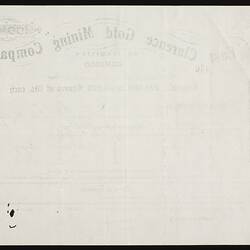 Back of rectangular paper sheet.