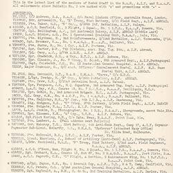 Bulletin - Kodak Australasia Pty Ltd, 'Kodak Staff Service Bulletin', No 6, 14 Feb 1942