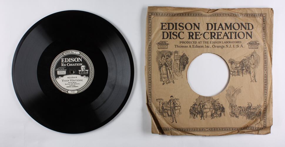 Disc Recording - Edison, Double-Sided, 'Vision Vénitienne' & 'Comme se canta a Napule', 1920-29